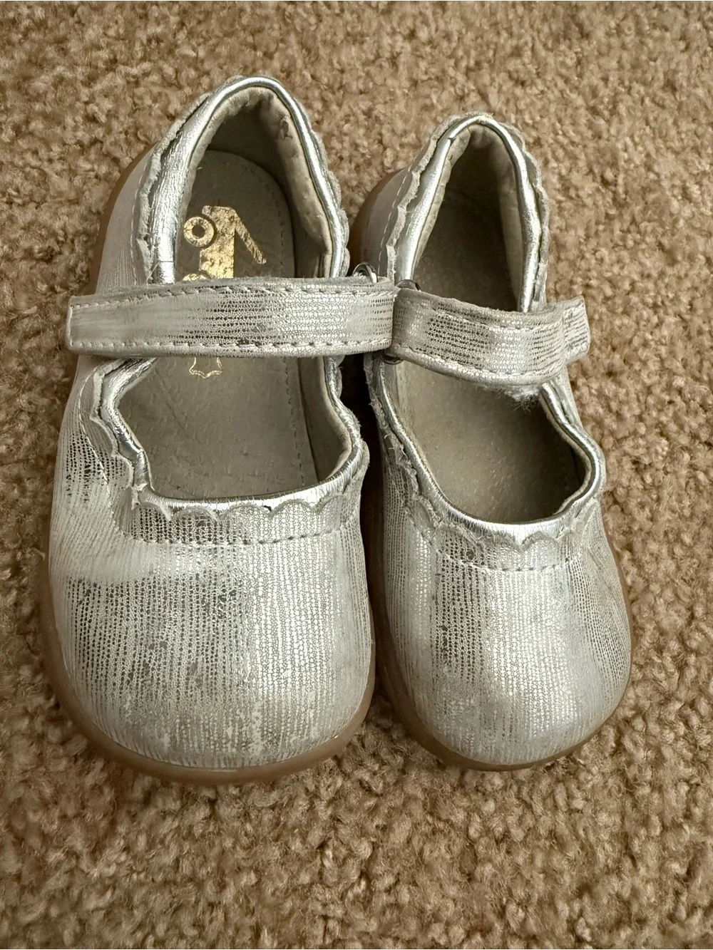See Kai Run Silver Mary Jane Girls Shoes